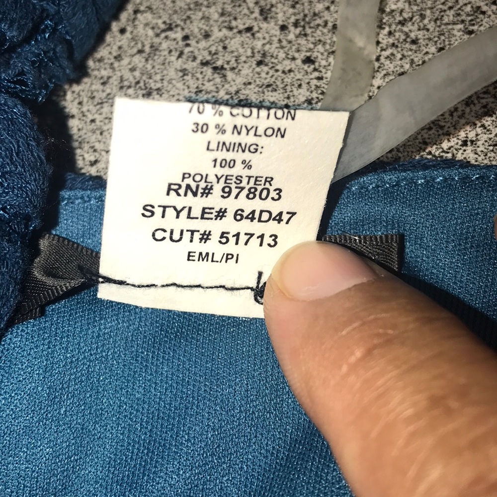 NWT Teal FLORAL lace dress in size 3X - Picture 5 of 11